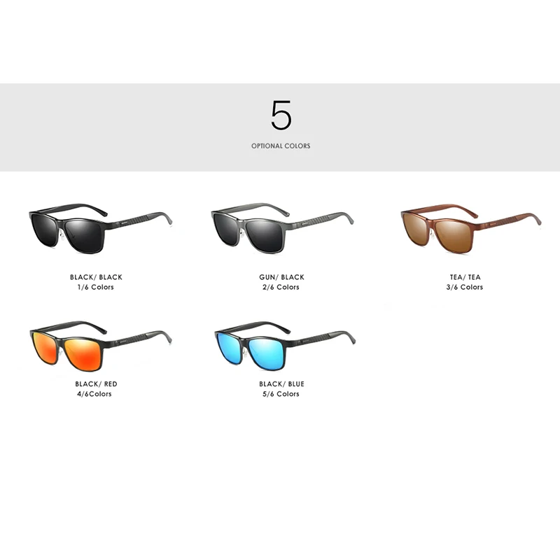 SPLOV 2018 New Aluminum Magnesium Polarized Sunglasses Men Sunglass Women Square Sun Glasses Classic Driving Eyewear Eyeglasses |