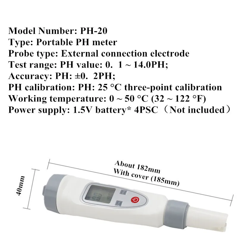 Портативный цифровой измеритель качества воды Ручка PH ручка для измерения