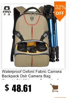 Shockproof Photography Padded DSLR Backpack Student Camera Video Bag for Nikon Canon Sony DSLR Camera Lens Accessories