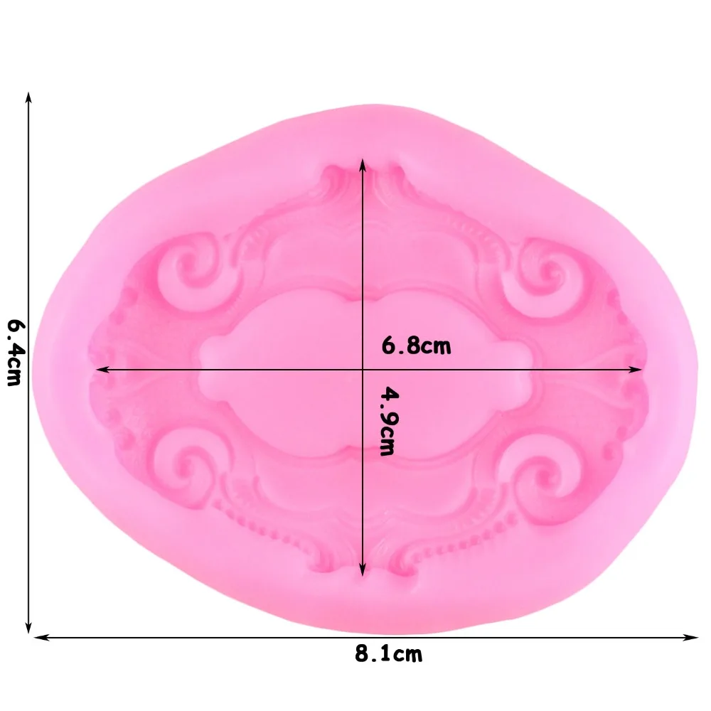 3D Scroll Frame Border Fondant Silicone Mold Relief Candy Chocolate Gumpaste Molds Cake Decorating kitchen Pastry Baking Tools | Дом и сад