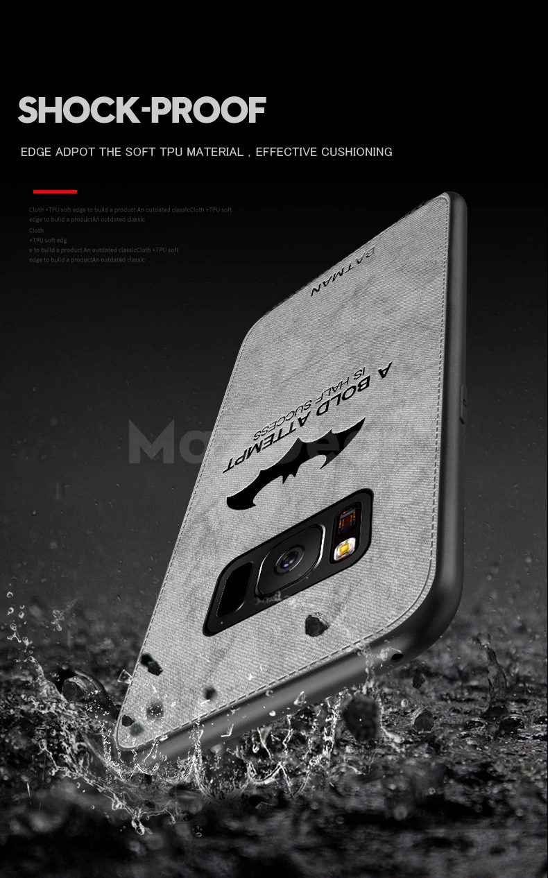 Чехол MaxGear для samsung S7 Edge, S8, S9, S10 Plus, S10E, Note 8, 9, M10, M20, тонкий тканевый матовый мягкий силиконовый защитный чехол