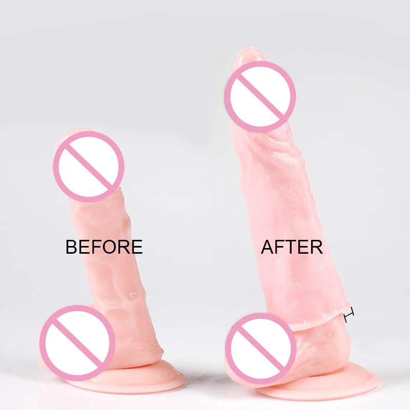 Huge Penis Extender Lengthen Dildo Realistic Condoms for Men Sleeve Reusable Time Delay 55 65 75mm Sex Toys | Красота и здоровье