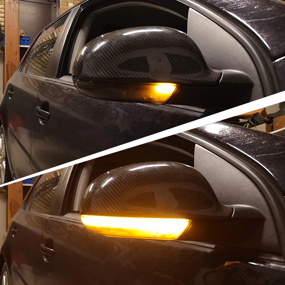 Black Dynamic Blinker Turn Signal LED For VW GOLF 5 GTI Variant Jetta MK5 Passat B5.5 B6 Plus GT Sharan EOS SuperB Mirror light