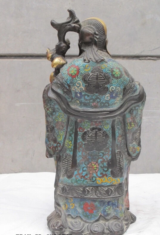 Бесплатная доставка 005072 13 &quotКитайская перегородчатая бронзовая Бог долголетка