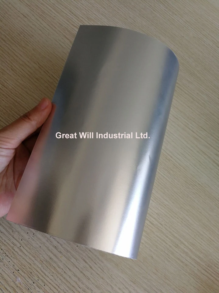 2018 Серебряная Хромовая матовая виниловая пленка серебряная Автомобильная