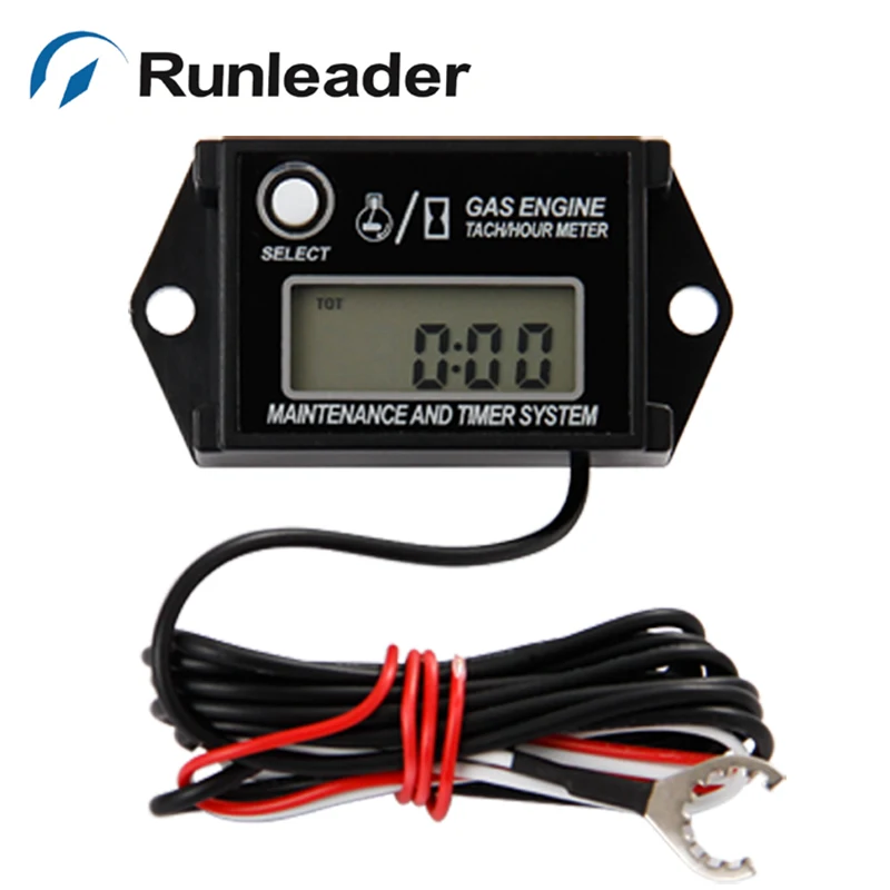 Digital Waterproof Maintenance Reminder Hour Meter Tachometer For Motorcycle ATV paramotor glider tractor Snowmobile Ski Mower | Автомобили
