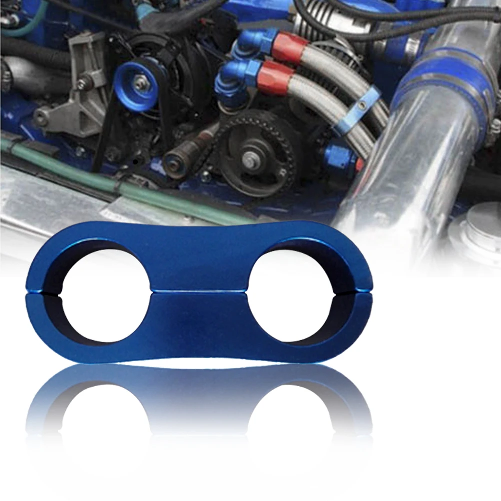 AN8 Hose Separator Easy Install Car Accessories Tool Durable Removable Modified Aluminum Alloy Clamp Dual Hole Keep Tidy Fuel | Автомобили