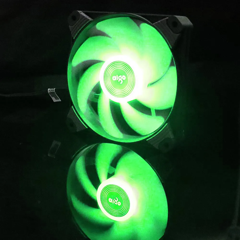 Aigo ICY-X1 высокоэффективный чехол для ПК Вентилятор 120 мм вентилятор охлаждения для компьютера Вентилятор Кулер 3P+ 4P двойной интерфейс вентилятор 12 В