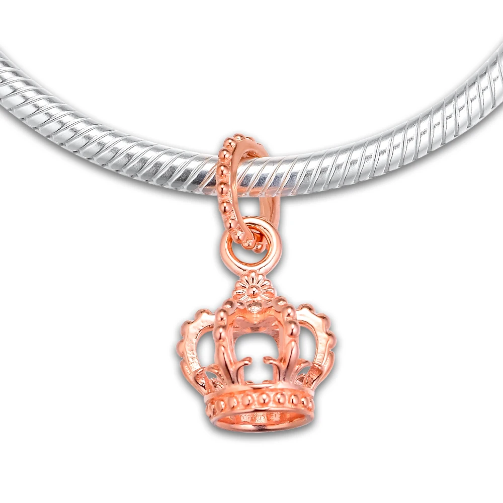 Подходит для браслетов Pandora с подвесками Φ Beads 100%-Серебряное украшение бесплатная