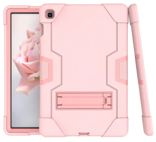 pink iBuyiWin Heavy Duty Safe Silicon Case for Samsung Galaxy Tab S5e SM-T720 SM-T725 10.5" Tablet Funda Capa Cover for Kids+Gifts - Цвет: pink