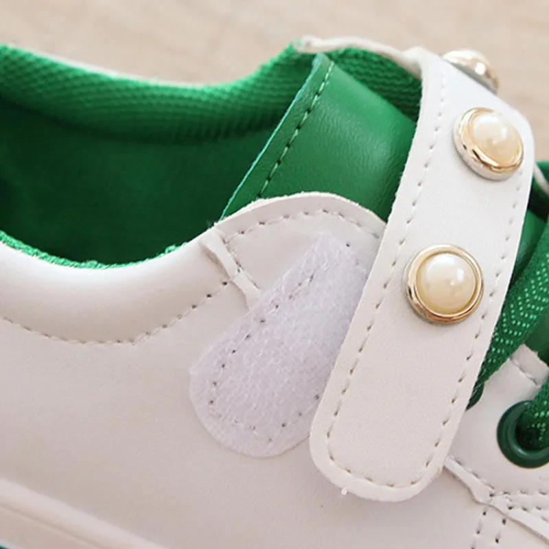 2018 New Spring Children Sneakers High Quality Kids Casual Sport Running Shoes Boys Girls Breathable Cute Pearl Leather | Детская одежда