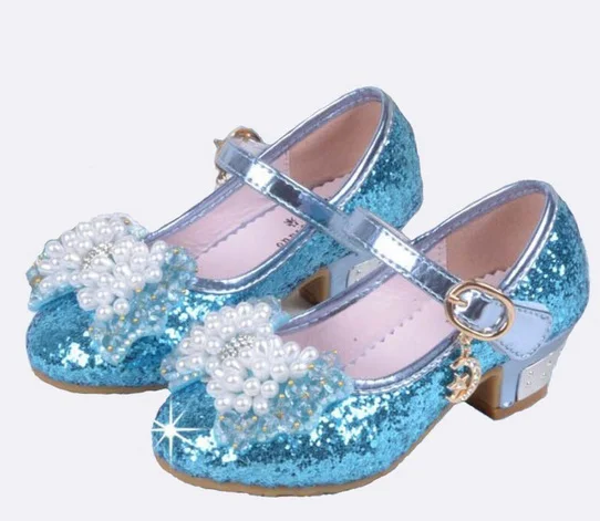 2020 новый обувь для девочек на высоком каблуке с цветочным принтом Платье