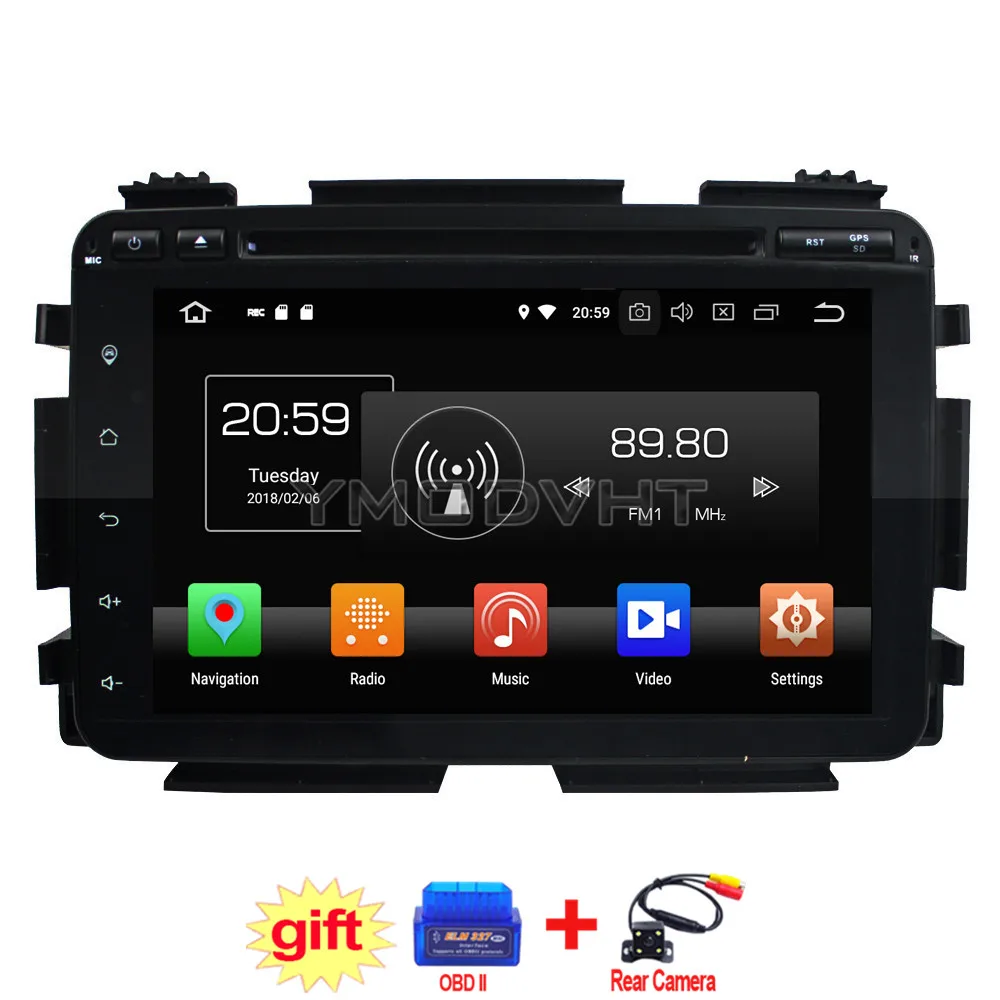 YMODVHT 8 дюймов Android 0 Восьмиядерный PX5 4 Гб ОЗУ 32 ПЗУ автомобильный DVD плеер Радио