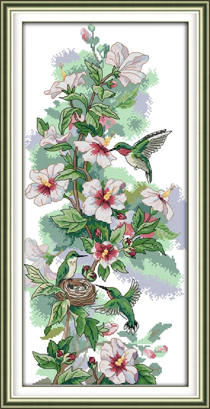 Pаспродажа Набор для вышивки крестиком, Набор для вышивки «цветы», 18/14/11 шт, из хлопка, «сделай сам», ручная работа