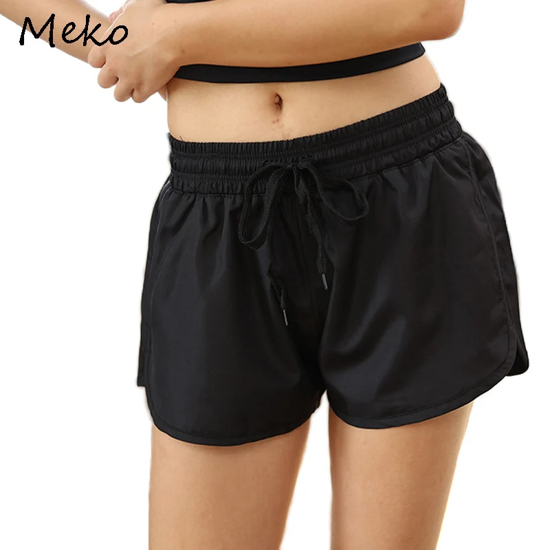 Женские шорты для фитнеса в Корейском стиле быстросохнущие с высокой талией и