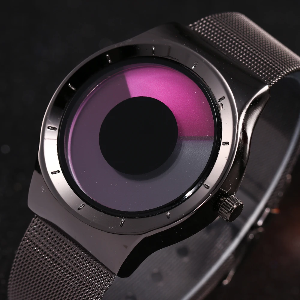 Модные брендовые спортивные женские часы из нержавеющей стали с сетчатым