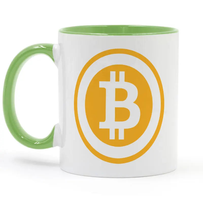 Bitcoin Кружка Кофе Молоко Керамика чашки творческий DIY подарки Домашний декор кружки 11 унц. GA677