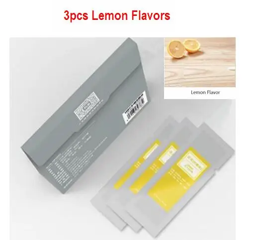 3pcs Lemon flavor Xiaomi автоматический выхлоп ароматерапия диффузор устраняет запах mija Интеллектуальный газовый освежитель с экстрактом растений духи - Цвет: 3pcs Lemon flavor