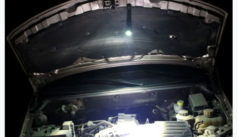 Водонепроницаемый практичный Магнитный фонарь на клипсе с 3 режимами фонарик для