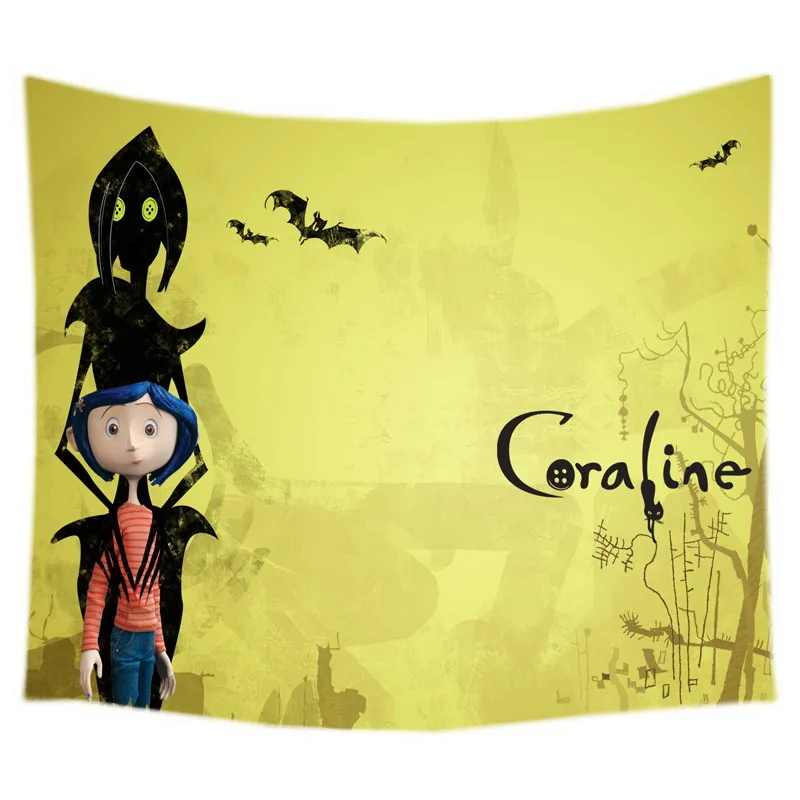 Coraline настенный гобелен кровать Манта йога коврик пляжное одеяло Кемпинг матрас