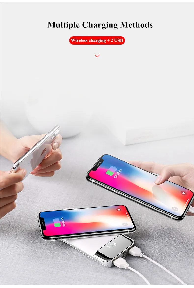 Высокая емкость Pover Bank 15000mah Led портативное зарядное устройство с дисплеем Внешняя батарея повербанк быстрая зарядка банк питания для Xiaomi Mi Iphone
