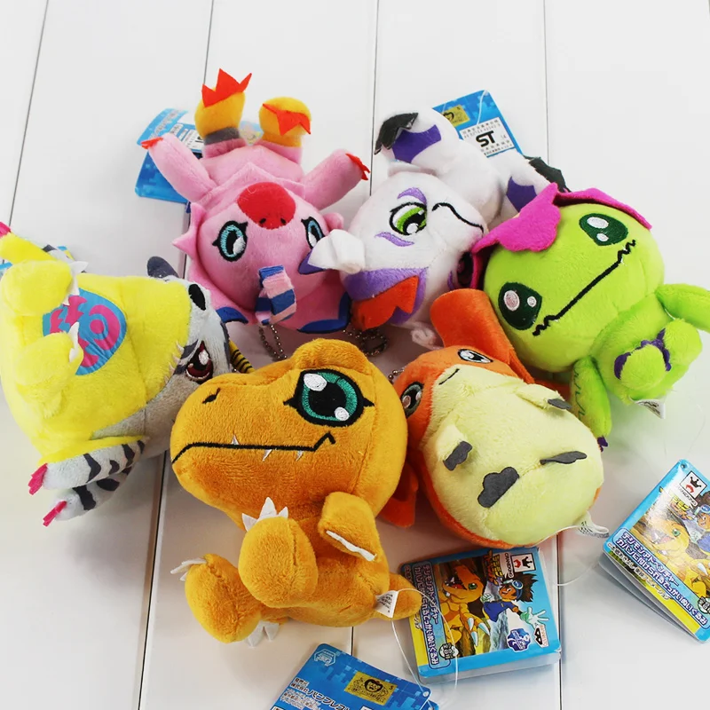 Горячие 6 видов Digimon плюшевые Patamon Agumon Yagami Taichi кулон брелок игрушки прекрасные подарки