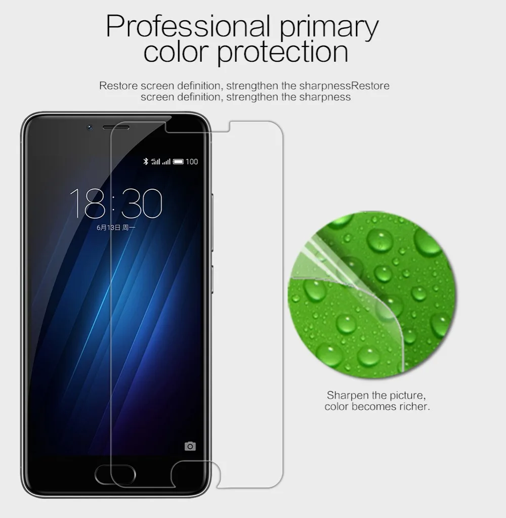 2 шт./лот Защита экрана для Meizu M3s NILLKIN кристальная супер прозрачная защитная