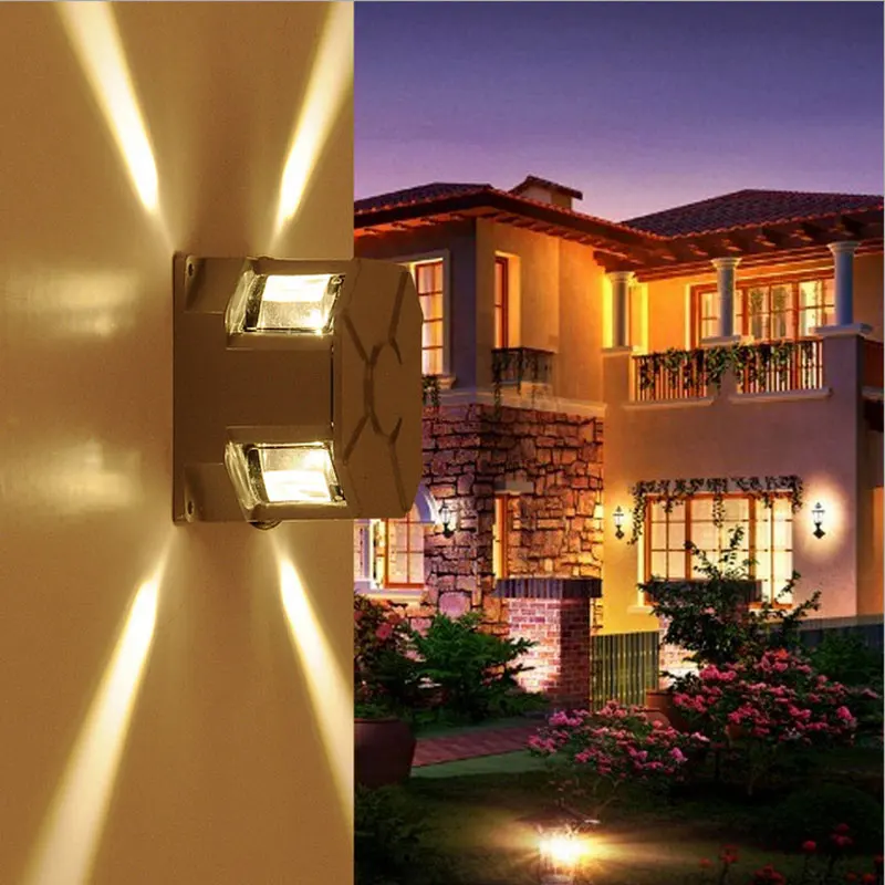 Простое современное садовое освещение для крыльца балкона настенный светильник