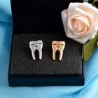 2019 ювелирные изделия для дантиста, эмалированная брошь с зубцами, золотые и серебряные заколки врач-медсестра, подарок на выпускной