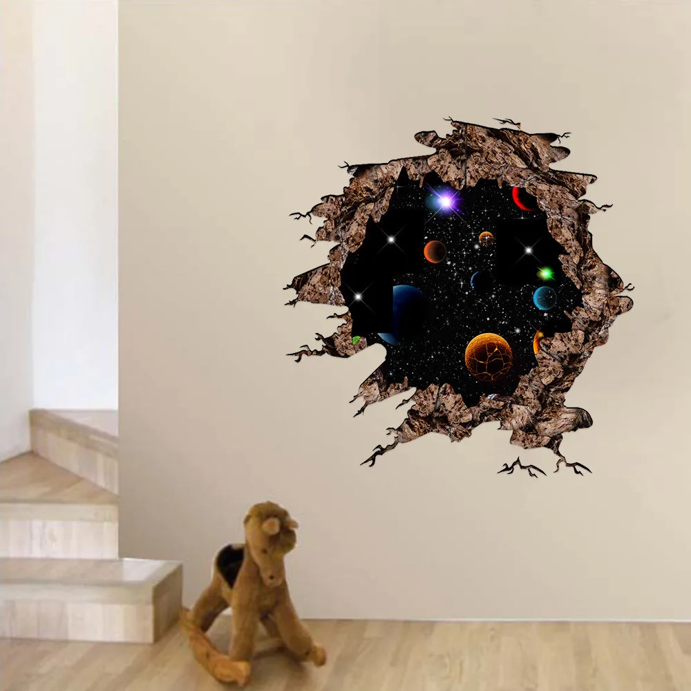 3D наклейки на пол/стену съемные стену виниловые художественные Декорации для