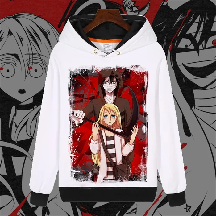 Модные толстовки с капюшоном аниме «ангелы смерти», Zack Ray Catherine Ward Manga, косплей, белый свитер, осень, унисекс, пуловер с капюшоном, пальто - Цвет: 23