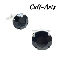 cufflinks for men acrylic crystal not rhinestone cufflinks 2018 clothes buttons luxury black cufflinks by cuffarts c20127b