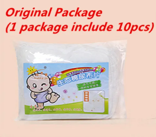 Многоразовые детские подгузники ткань пеленки вставки 1 шт. 3 слоя 100% хлопок можно