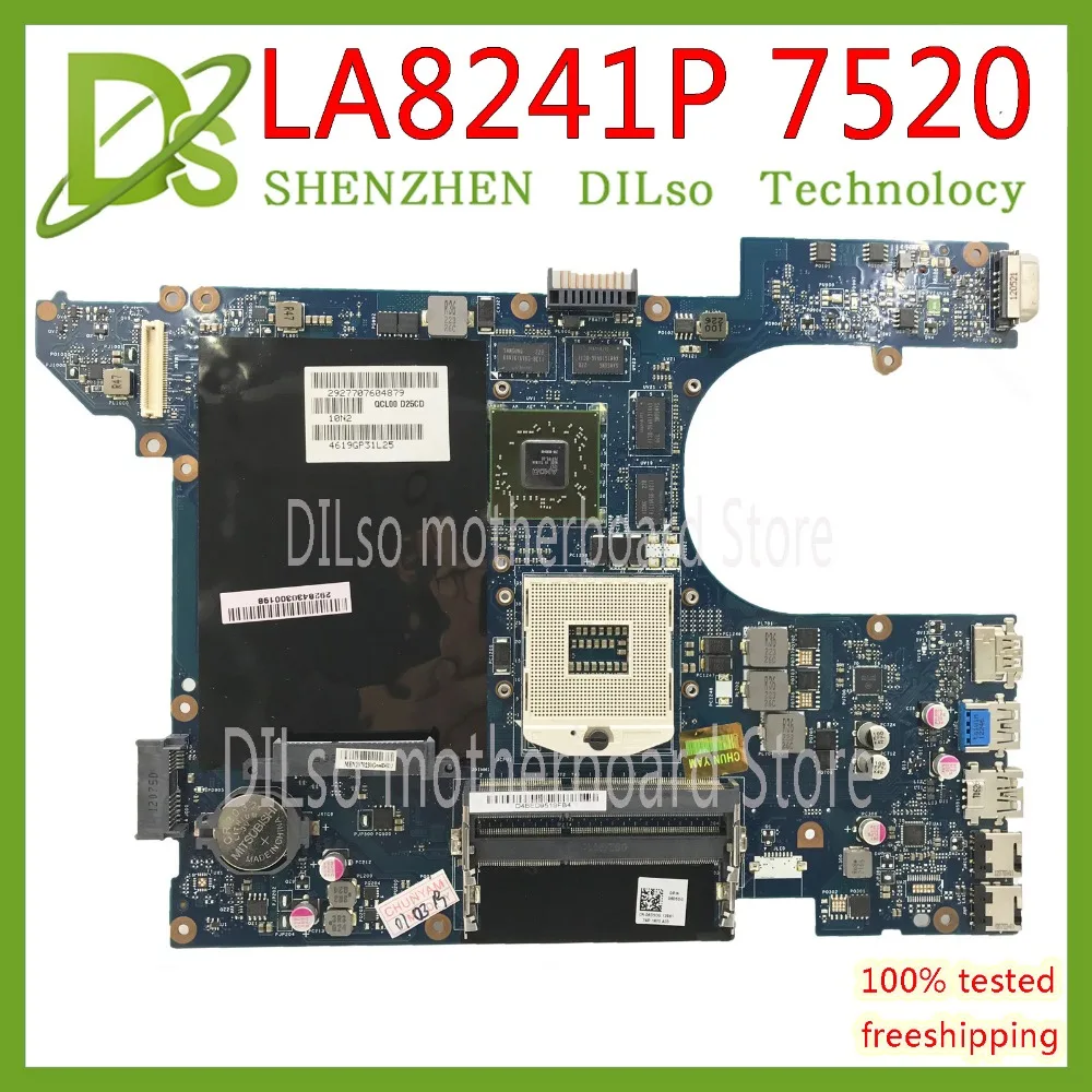 KEFU QCL00 LA-8241P 7520 материнская плата для dell Inspiron 15R 5520 7520 материнская плата для ноутбука оригинальная протестированная
