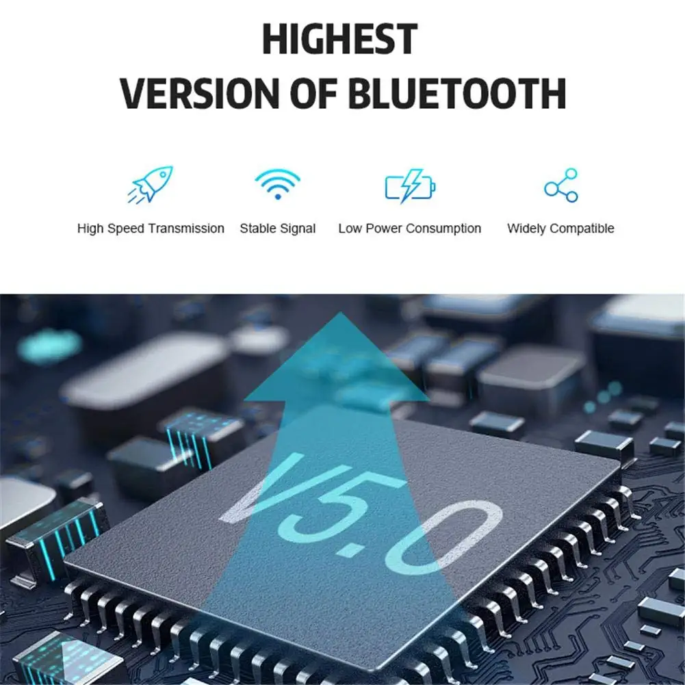 3D стерео Bluetooth V5.0 наушники-вкладыши TWS с Беспроводной вкладыши зарядный чехол для