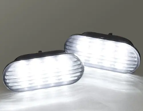 Светодиодный боковой габаритный фонарь (дымовая линза белый светодиод) для VW