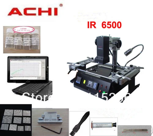 Оригинальный инфракрасный сварочный аппарат ACHI IR6500 BGA 6 в 1 набор для реболлинга DHL