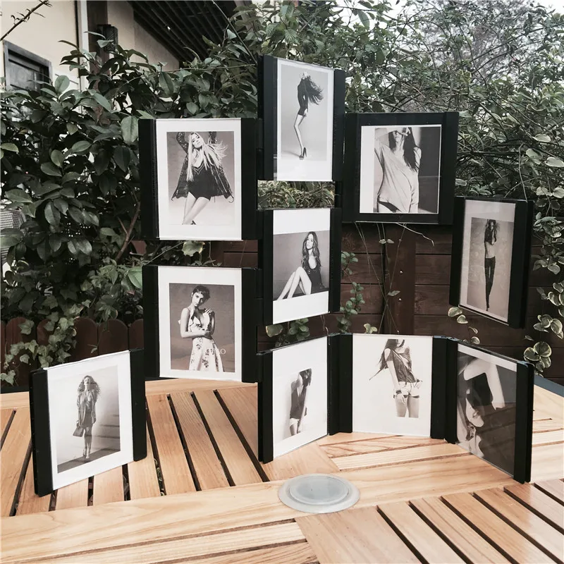 Настольные фоторамки набор 3D DIY прозрачный настенный коллаж фоторамка легко собрать и съемный коллаж фоторамка набор