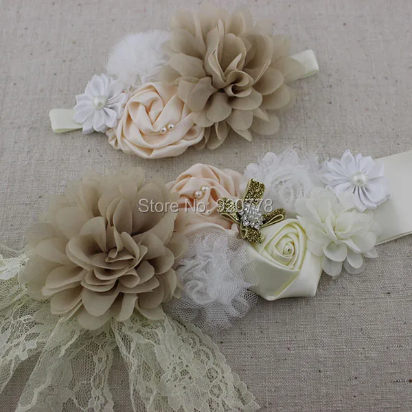 2 шт./компл. винтажная лента цвета слоновой кости ремень повязка на голову с