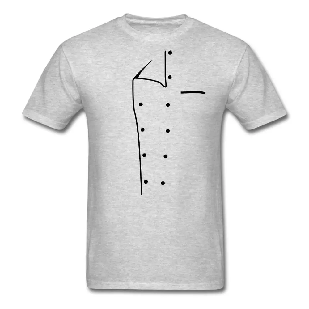 Футболка Топы Мужской О Образным Вырезом Короткое Шеф Повар Куртка 100% Хлопок