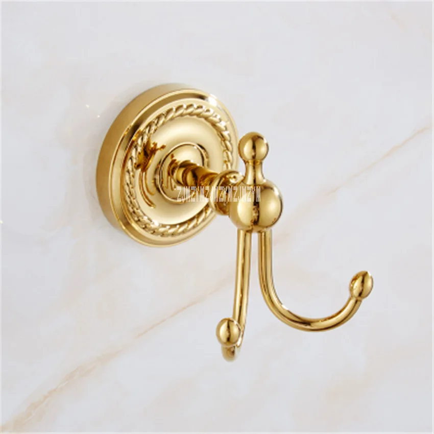 Роскошные золотые медные аксессуары для ванной комнаты 5 комплектов аксессуаров