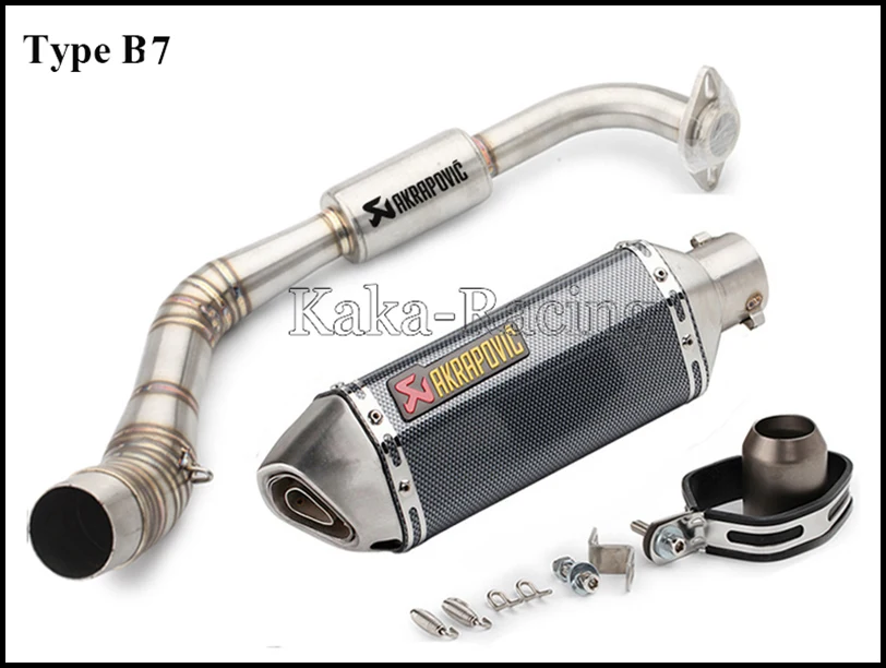 Для Yamaha NVX125 NVX155 NVX 155 125 Aerox155 мотоцикл выхлопной полной системы скольжения на трубы с Akrapovic выхлопной глушитель