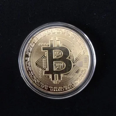Gold Позолоченный монета-Биткоин коллекционный подарок Casascius Бит монета Биткоин художественная коллекция физический Золотой памятные монеты - Цвет: Gold