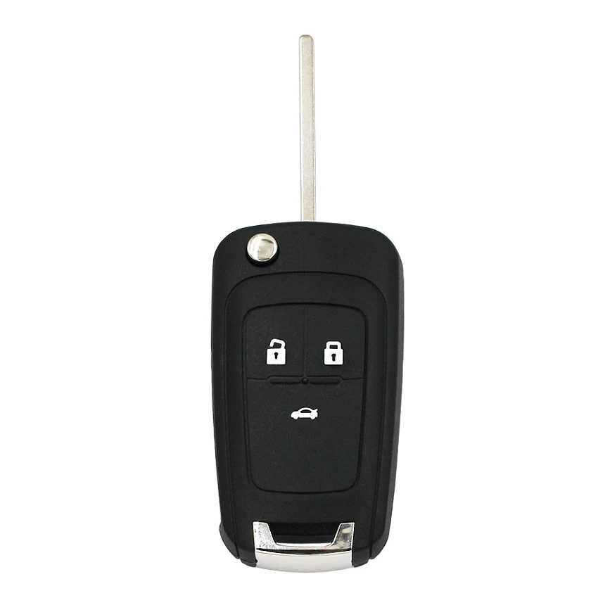 3 кнопки keyless-go Складной флип дистанционного брелока для Chevrolet Cruze Aveo 433 МГц с 46 чип HU100 Балде