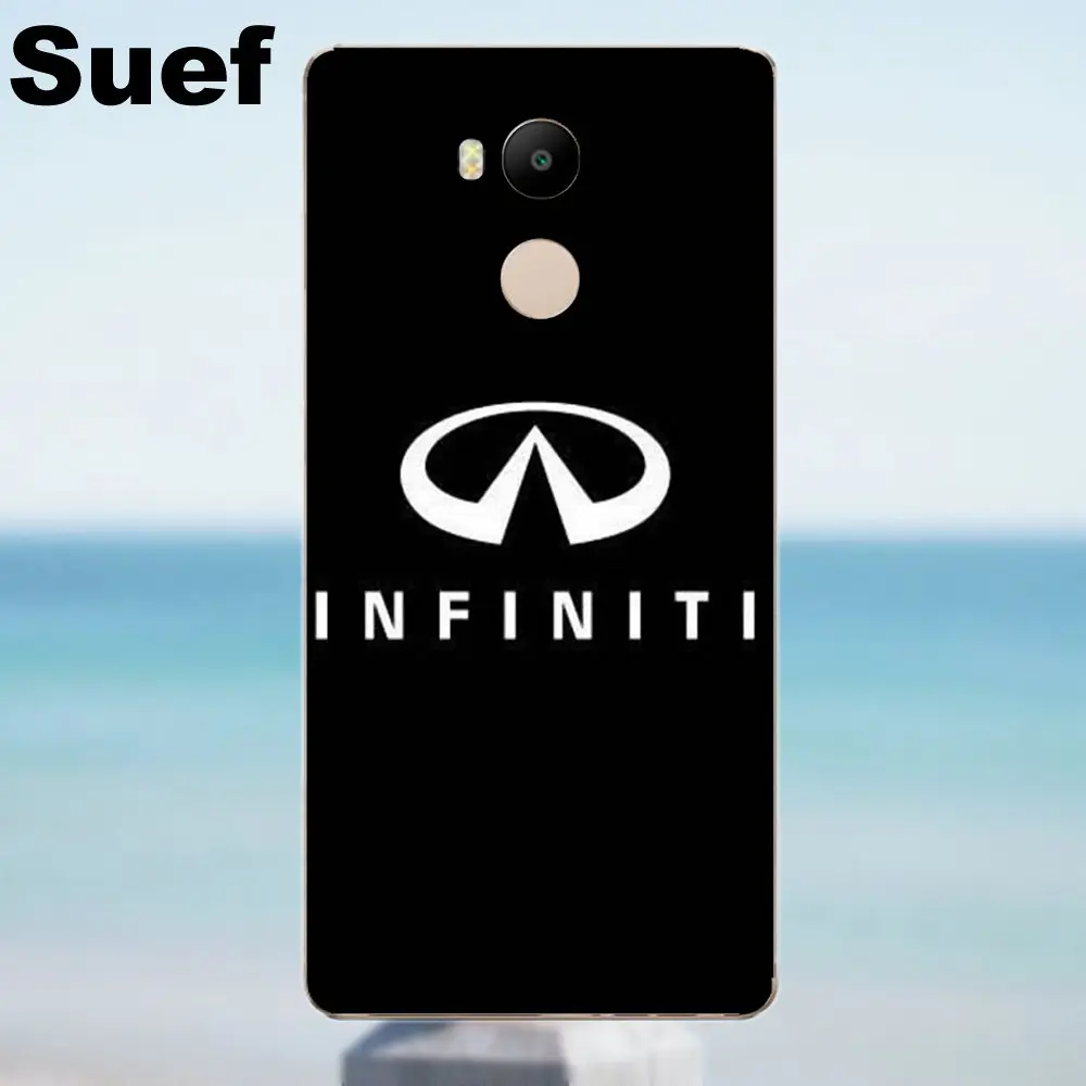 Suef мягкий чехол для телефона автомобиля Infiniti логотип Xiaomi Redmi 4 3 3S Pro Mi3 Mi4 Mi4i Mi4C Mi5 Mi5S