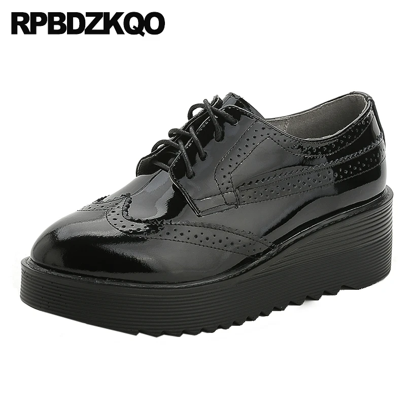 Винтажные женские оксфорды на платформе школьные криперы в японском стиле броги