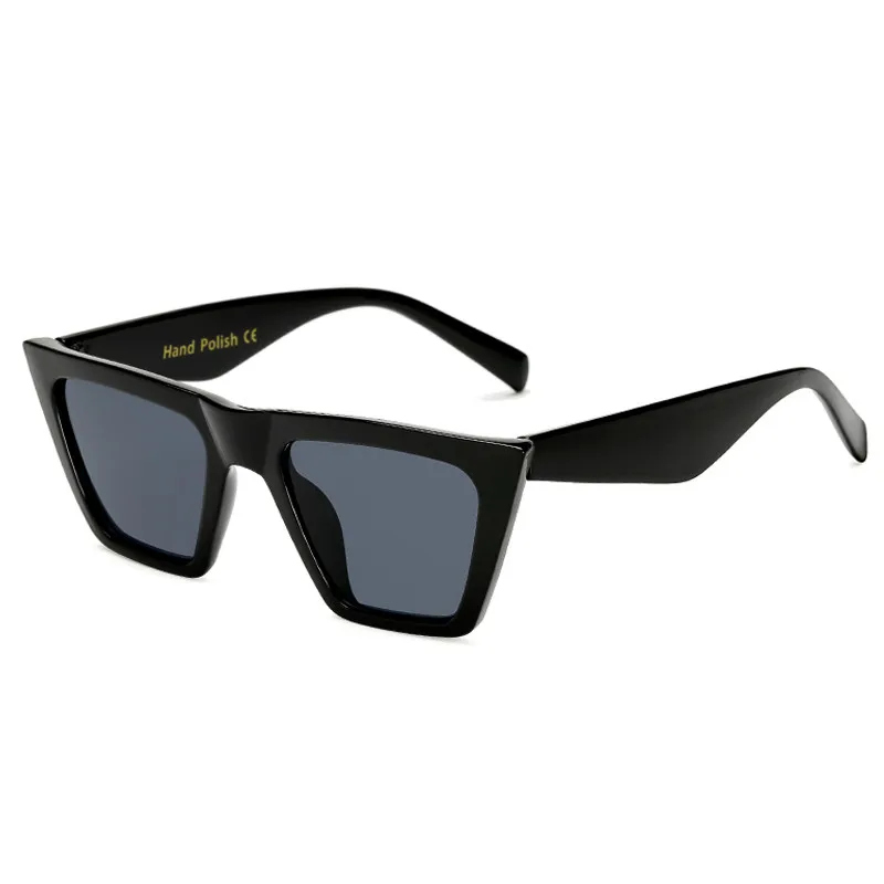 Солнцезащитные очки женские квадратные с зеркальной линзой UV400 летние винтажные - Фото №1