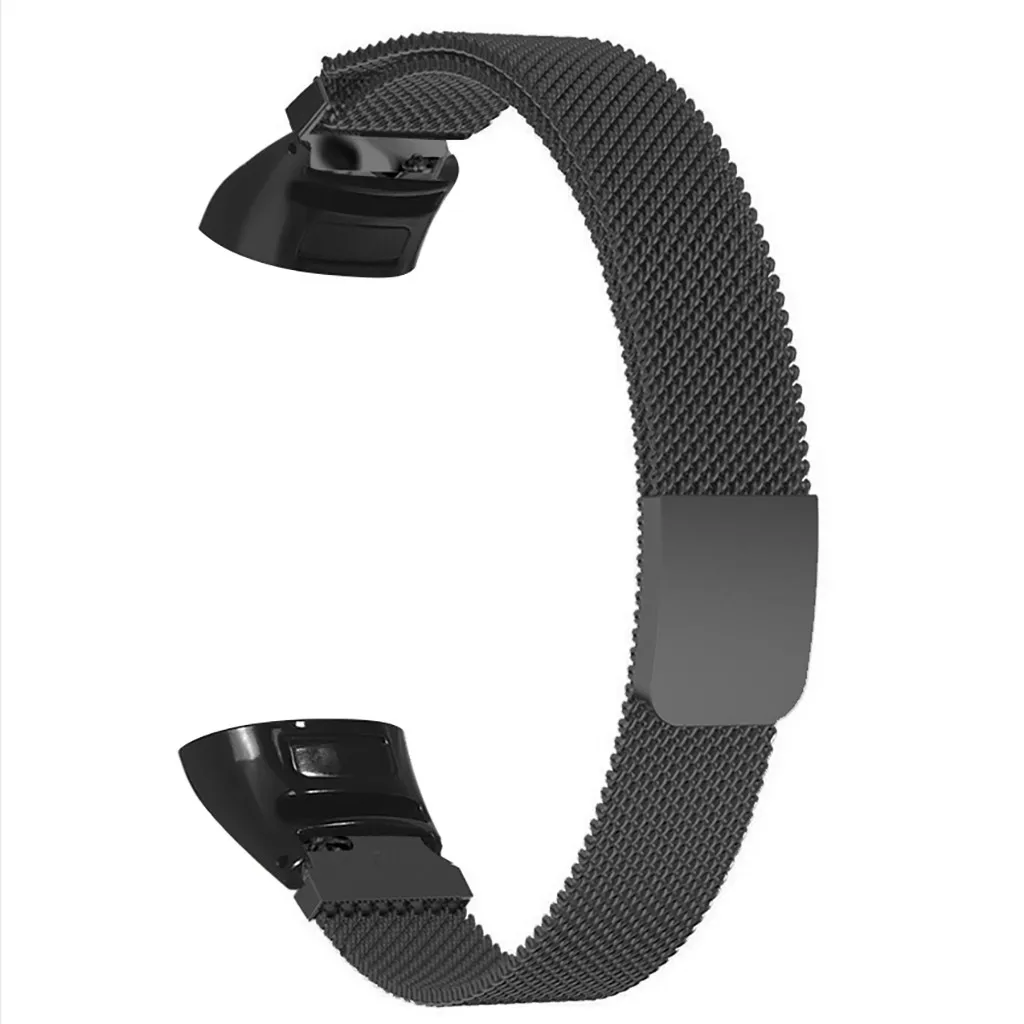 Black Магнитный металлический браслет на запястье для huawei Band 3/3 Pro, умные часы, сменный мужской Т-образный ремешок, спортивный роскошный женский и мужской ремешок для часов 19Jun - Цвет: Black