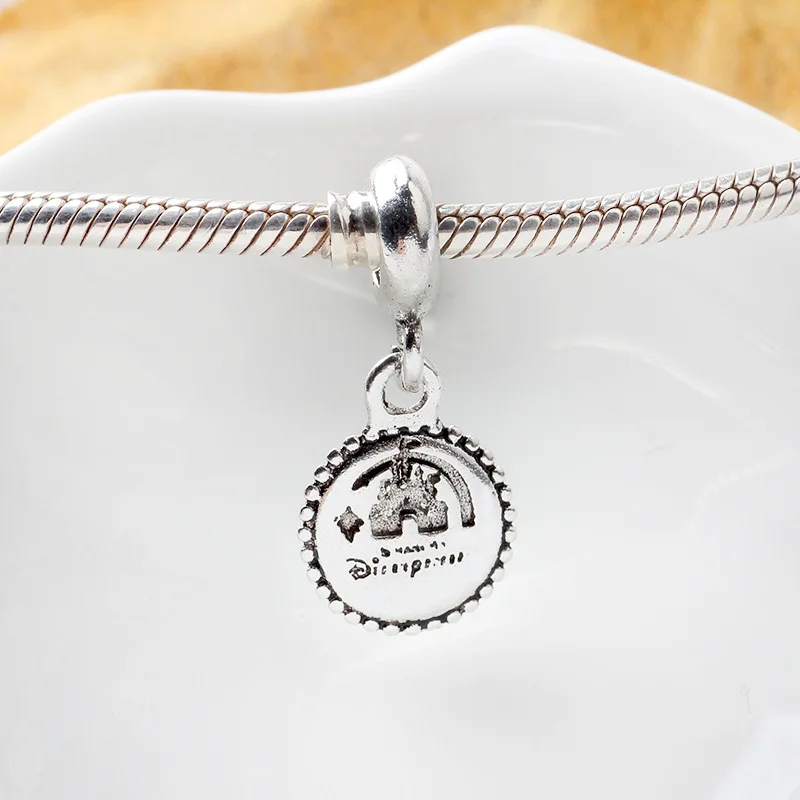 Модные ювелирные изделия посеребренные Подвески с узором замка круглые