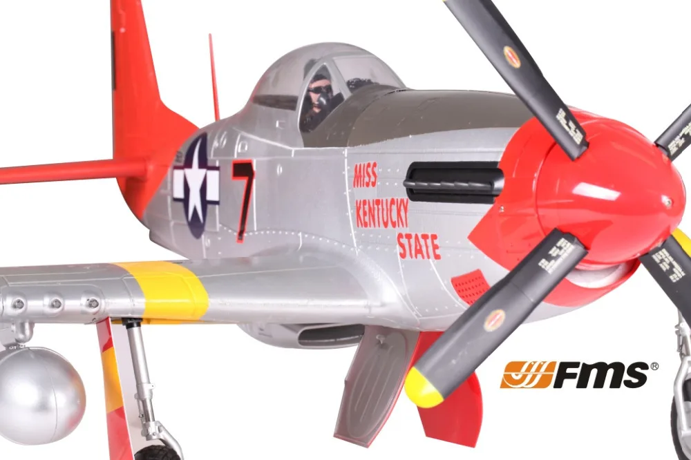 FMS 1700 мм/1 7 м Gaint Warbird P51 / P 51 D Mustang Red Tail PNP Version Большая шкала радиоуправления
